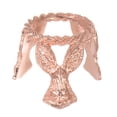 thumbnail image 1 of Unique Bargains Crystal Ball Rabbit Display Stand,1.377 Inch Diameter ,Metal Ball/Egg Holder, Rose Gold, 1 of 5