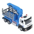 thumbnail image 1 of Log Tractor Model, Vivid Design Light Music Effect Rubber Wheel Logging Truck Toy  For Kids, 1 of 8