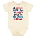 thumbnail image 3 of Inktastic Military Uncle Proud Nephew Freedom Boys or Girls Baby Bodysuit, 3 of 5