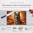thumbnail image 2 of Carolines Treasures DAC1054LCB 15 x 12 in. Unisex Black Labrador Retriever Fall Glass Cutting Board - Large, 2 of 6