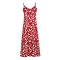 thumbnail image 4 of Sundress Plus Size Summer Dresses For Women Print Sleeveless Round Neck Dress Casual Long Dresses B Multicolor XL, 4 of 5