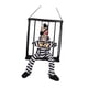 thumbnail image 1 of Muñeco de prisionero parlante aterrador con luces intermitentes, accesorio para fotos, juguete colgante de Halloween, gritando Ropa despojada, 1 of 9