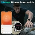 thumbnail image 4 of 1.43-inch Men's and Women's Smartwatch with Fitness Tracking, Answer/Dial/100 Sport Modes, IP67 Water Resistant Sports Pedometer Fitness Watch fits for Android and iPhone Devices (Black), 4 of 7