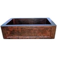 thumbnail image 2 of Farmhouse Hammered Copper Kitchen Sink, 2 of 3