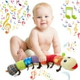 thumbnail image 4 of sixwipe Caterpillar Baby Musical Toy, Multicolor Infant Toy Crinkle Rattle Soft with Ruler Design, Early Learning Educational Toys with Rattles for Babies 0-3-6-12 Months, 4 of 8