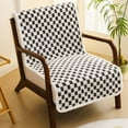 thumbnail image 2 of Chessboard Non-Slip Chair Cushion, Lightweigh Pad & Back Pillow for Indoor Living Room Rocker, 18x40 Inches, 2 of 6