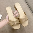 thumbnail image 4 of Fasiaou 3 Counts Women's Mesh Slide Sandals Comfortable Open Toe Flat Casual Shoes for Women Breathable Indoor Outdoor House Slippers Summer Beach Walking Sandals, 4 of 8