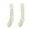 White, variant on HNMKIU Women's Patterned Calf High Socks Soft Wool Blend Warm Thermal Stockings For Autumn And Winter Comfort Dark Gray,One Size