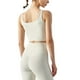 thumbnail image 5 of Txlixc Chaleco deportivo femenino, chaqueta de cuello cuadrado con estera extraible Txlixc  moda, 5 of 7