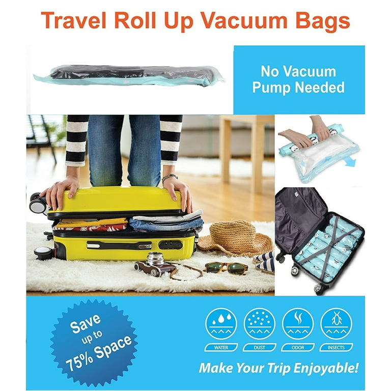 Buy 6 Jumbo Smart Saver Vacuum Bags for Travel, Space Saver Bags