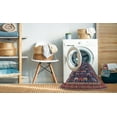 thumbnail image 2 of Ahgly Company Machine Washable Indoor Rectangle Industrial Modern Plum Purple Area Rugs, 5' x 8', 2 of 7