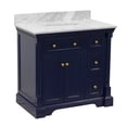 thumbnail image 5 of Sydney 36" Bathroom Vanity with Royal Blue Cabinet and Carrara Marble Top, 5 of 5