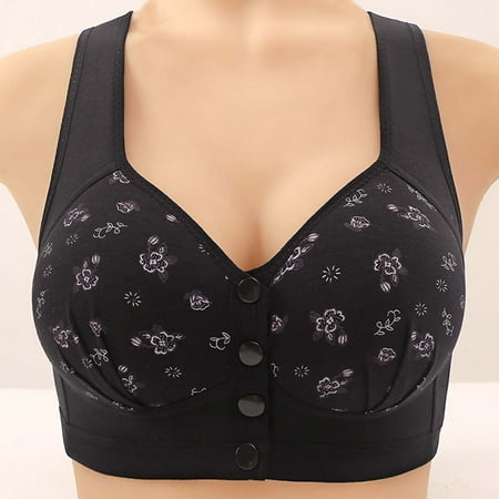Elvqul Bras Women Adaptive Full Coverage Comfort Lace Underwear Nylon Black Bras