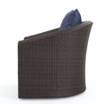 thumbnail image 2 of Dillard Outdoor Aluminum Framed Mix Brown Wicker Swivel Club Chair, 2 of 6