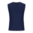 thumbnail image 4 of BinBiL Men's Fitness T-Shirt Vest Fashion Expanded Shoulder O-Neck Sports Casual Sleeveless Muscle Tees Shirts Tank Tops, 4 of 5