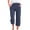 Navy, variant on THDHVS Casual Pants for Women,Womens Shorts,Bermuda Cargo Shorts with Pockets for Women Knee Length Elastic Waist Long Shorts for Summer Casual Beige L
