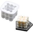 thumbnail image 1 of Moldes para velas de silicona, cubo 3D, molde de silicona, cera de soja, molde para velas, jabón hecho a mano, adornos artesanales, 1 of 5