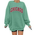 thumbnail image 2 of Women Sweatshirts Long Sleeve Sweatshirt for Women Pullover Tops for Women Green Comfort Colors Crewneck Sweatshirt Winter Clothes for Women Clothes, 2 of 5