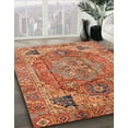 thumbnail image 2 of Ahgly Company Indoor Square Abstract Red Persian Area Rugs, 8' Square, 2 of 6