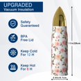 Pioneer Flower Floral Print Pattern Bullet Tumbler, Vacuum Insulated ...