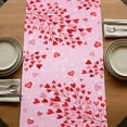 thumbnail image 5 of Table Runners 90 Inches Long Dress Scarves, Valentine's Day Farmhouse Coffee/Dining/Kitchen Table Runner for Living Room, Gnomes Roses Loves Romantic Watercolor 13x90 Inch, 5 of 9