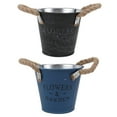 thumbnail image 5 of GOOHOCHY  2 Pcs Iron Flower Pot Bucket with Good Texture for Home Decoration, 5 of 8