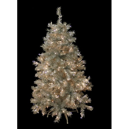 4 5 pre lit silver tinsel artificial christmas tree 4 5 pre lit silver tinsel artificial christmas tree