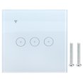 thumbnail image 1 of Interruptor de pared con control remoto y toque inteligente WiFi Panel de interruptor de pared Decoración del hogar UE 95‑250 V/CA 10 A, 1 of 10
