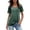 Green, variant on Round Neck Short Sleeve Casual T Shirt for Women with Knot Detail Solid Color Relaxed Fit Top Stretch and Shirt Casual Fit Top