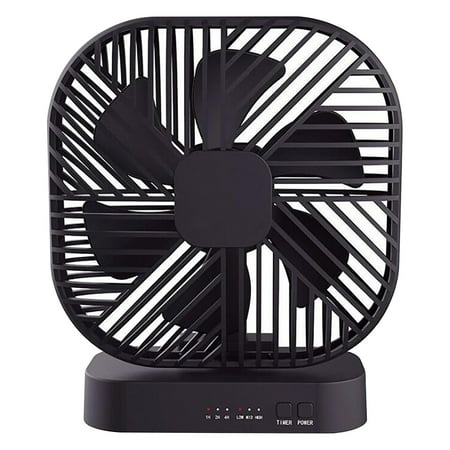 

Small Fan Mini Fan Mini Portable Fan Room USB Fan USB or AA Battery Powered Desk Fan with 3 Speed Timing Function Black