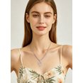 thumbnail image 3 of Silvora Initial Necklace for Women Platinum Plated CZ Crystal Personalized Letter D Pendant Necklace Shiny Dainty Jewelry Gifts for Granddaughter Sister Friends Christmas, 3 of 7