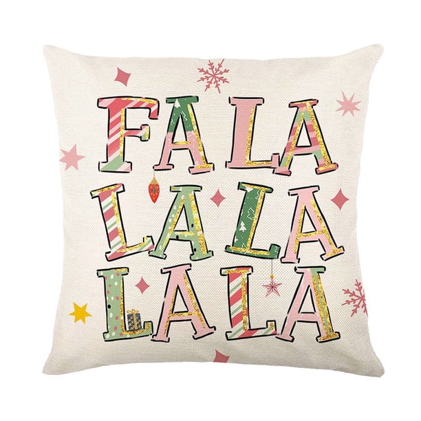Fundas de almohada navideñas de 18 x 18, juego de 4, decoración navideña de cascanueces, decoraciones para fiestas navideñas, funda de almohada navideña para exteriores