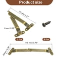 thumbnail image 2 of 2Pcs 5.71"x0.35" Folding Lid Support Hinges, Lift Up Lid Stay Hinge with Screws, Bronze, 2 of 6