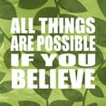 thumbnail image 2 of Emery, Kristin 26x26 Black Ornate Wood Framed with Double Matting Museum Art Print Titled - All Things Are Possible, 2 of 4