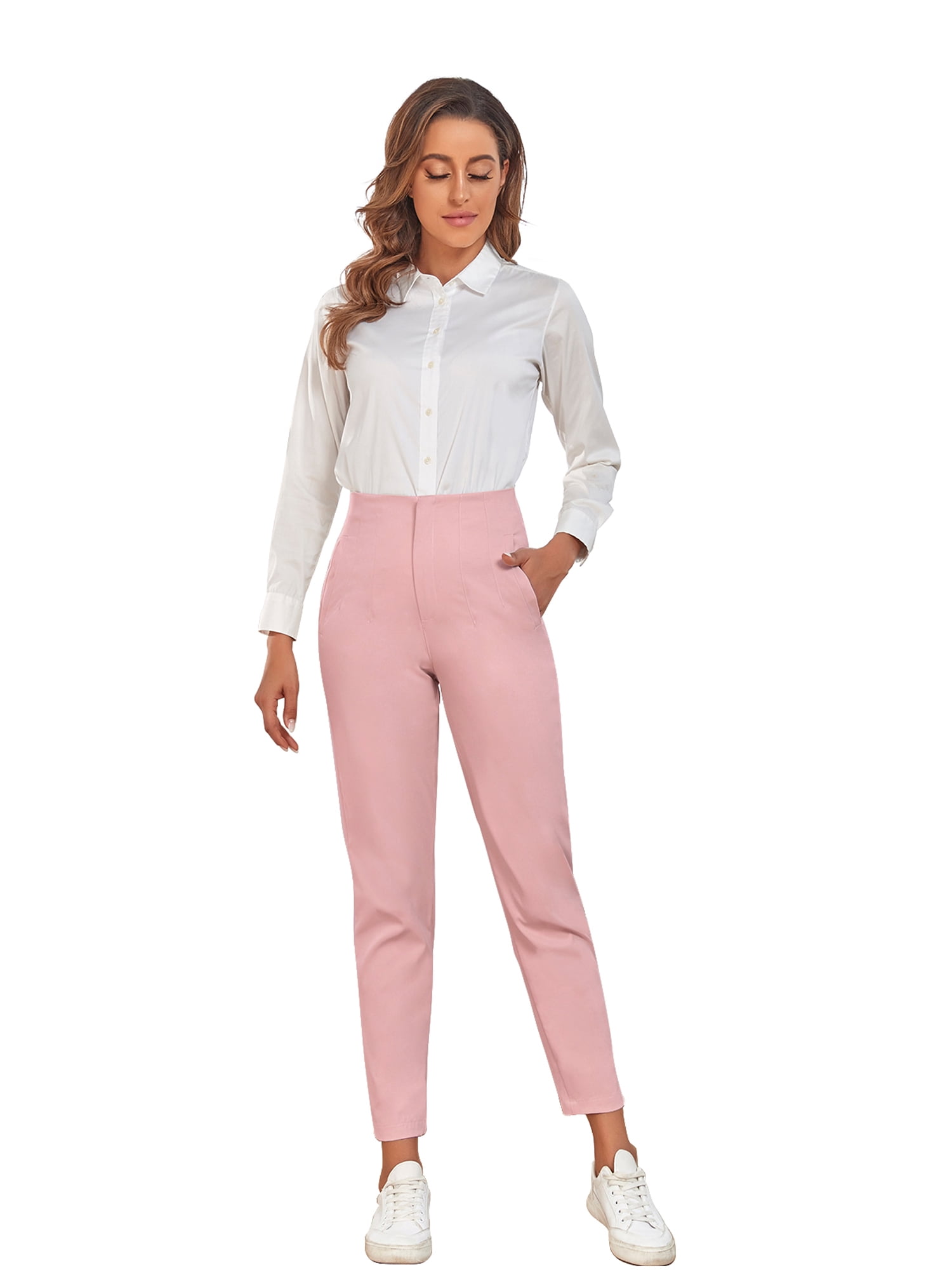 Voxshe Women High Waist Dress Pants 
