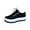 Black, variant on Quaouag Shoes For Women Sneakers Slip Ons Low Top Lace-up Classic Casual Leather Walking Shoes Summer Flats Loafers