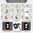 thumbnail image 3 of Yayeee Duplex Wall Plate 1-Gang 4.5"x2.7" Home Receptacle Light Switch Decorative Outlet Cover, Cartoon Bunnies, 3 of 7