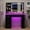 Black, variant on White Makeup Vanity Desk with LED Lighted Mirror, RGB Glass Top, 4 Drawers & Shelves, Charging Station, Dressing Table for Women Bedroom