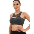 thumbnail image 4 of LELINTA Strappy Sports Bra for Women Sexy Crisscross for Yoga Running Athletic Gym Workout Fitness Tank Tops, 4 of 7