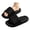 Black, variant on Slippers for Men Indoor Cloud Slides for Women Cushioned Women Summer Shoes Non Open Toe Comfortable Sandals for Women Cushioned Thick Sole