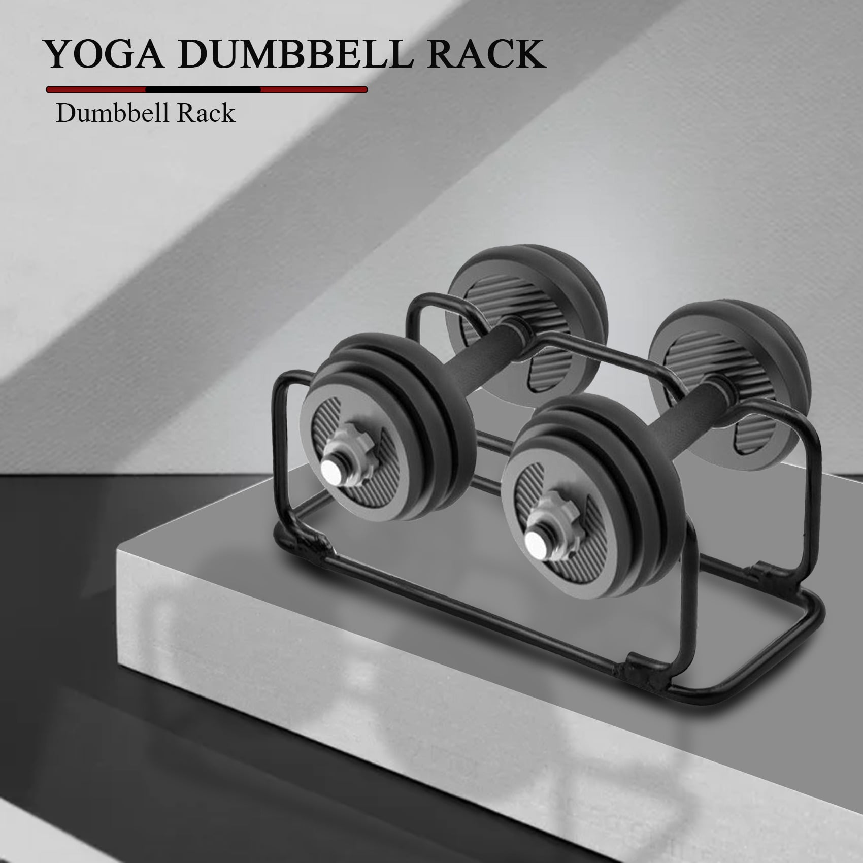 Small Dumbbell Stand Rack, Barbell Holder, Compact Steel Rack Storage