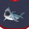 thumbnail image 4 of Inktastic Great White Shark Boys or Girls Baby Bib, 4 of 4