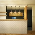 thumbnail image 6 of KAYYELAMP J-Type Total Length 11.8in Track Pendant Light E26 Brown Wooden Base Vintage Design for DIY Kitchen Sink Living Room(No Bulb, Track), 6 of 7