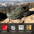 thumbnail image 2 of NORTIV 8 Men's Waterproof Hiking Shoes Non-Slip Lightweight for Walking Comfort Outdoor Trekking Camping Climbing Daily Fashion Sneakers Armadillo FieldLite, 2 of 8
