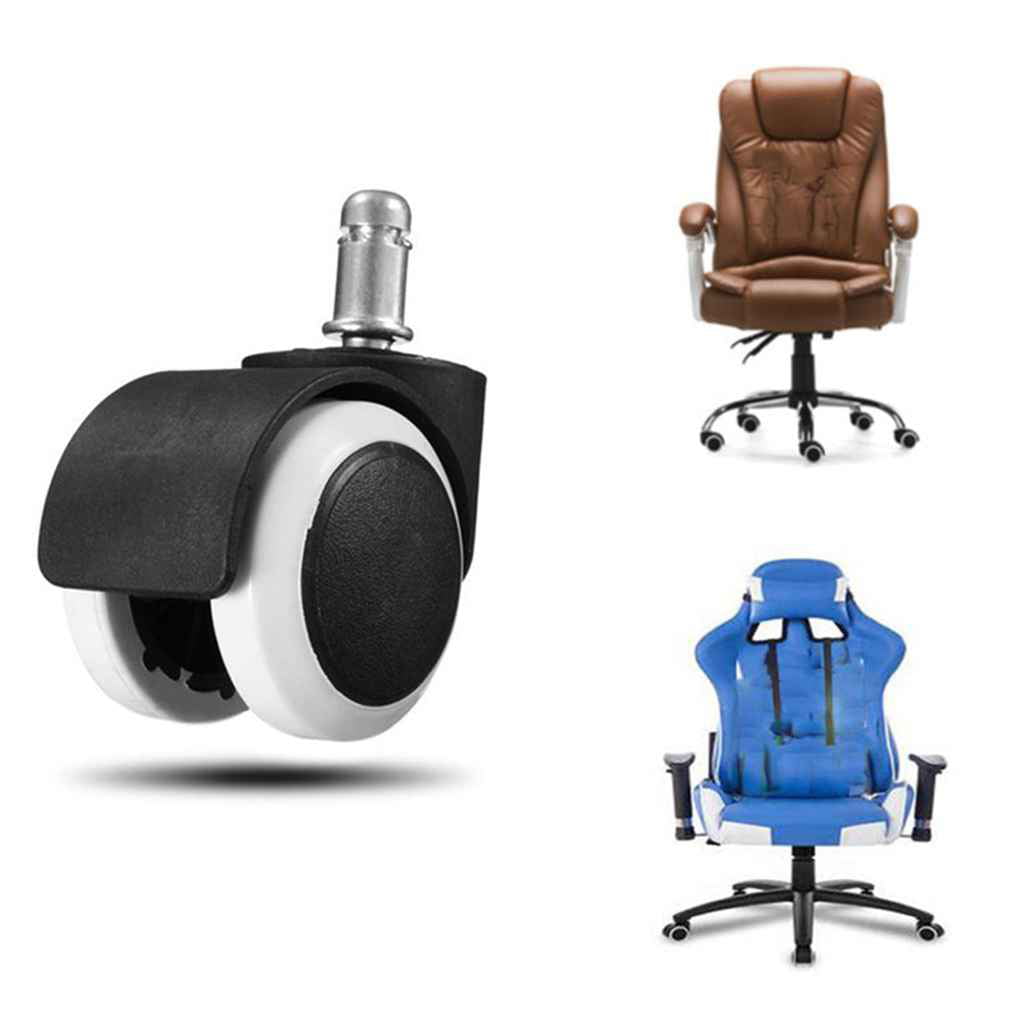 2" Office Home Chair Caster Wheel Swivel Rubber Wooden Floor Protection 5/20PCS 