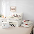 thumbnail image 5 of Feelyou Cartoon Xmas Tree Bedding Comforter Set 7pcs, Christmas Festival Queen Bedding Sets, Teenager Boys Girls Reversible Queen Sheet Sets, Luxury Bedroom Decor, 5 of 7
