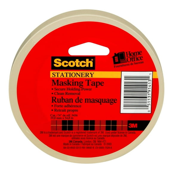 Ruban de masquage Stationery de ScotchMD Ruban 3436-C-RP12 Scotch®