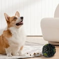 thumbnail image 4 of Fiudx Pelota con Forma de Huella de Perro, Juguete Interactivo con Dispensador de Premios, Pelota Masticable de Goma Resistente, Diseño Que Promueve La Salud Dental, Diversión para Jugar, Todas Las R, 4 of 5