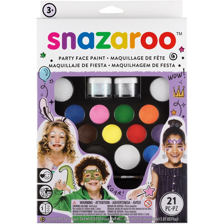 snazaroo フェイスペイント キット パーティーパック cm3dmju Amazon.com: Snazaroo Face Paint Kit Ultimate Party Pack, 12-Color