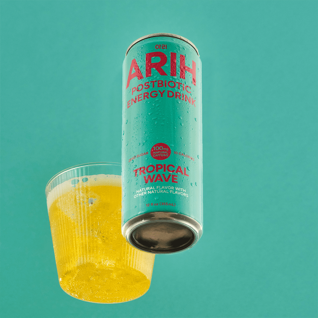 ARIH BTS' Choice Postbiotic Energy Drink Bundle, Multiple Flavors, 16 cans